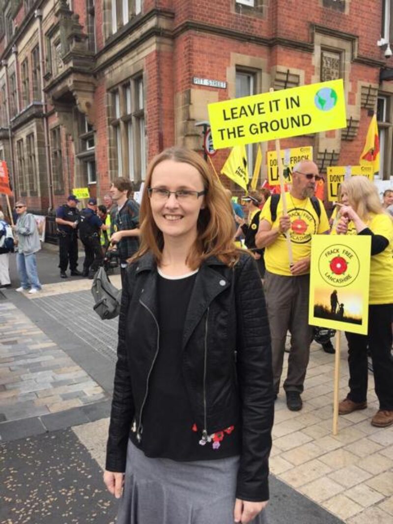 Cat has supported the Frack Free Lancashire protest from the early days of the campaign