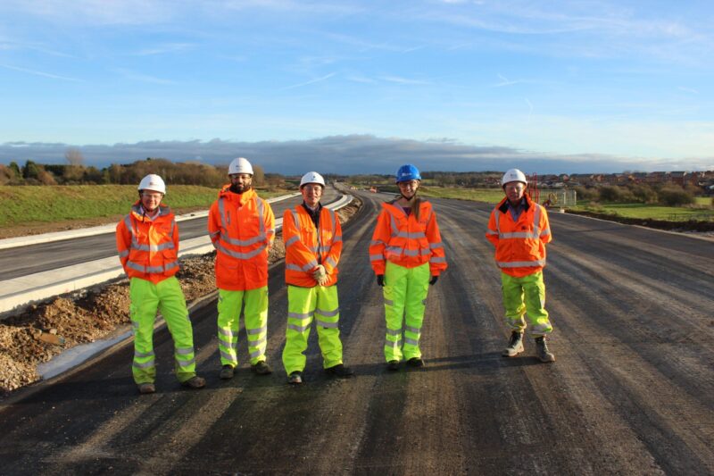 Cat with the National Highways Team