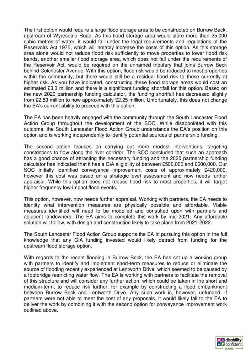 DEFRA reply