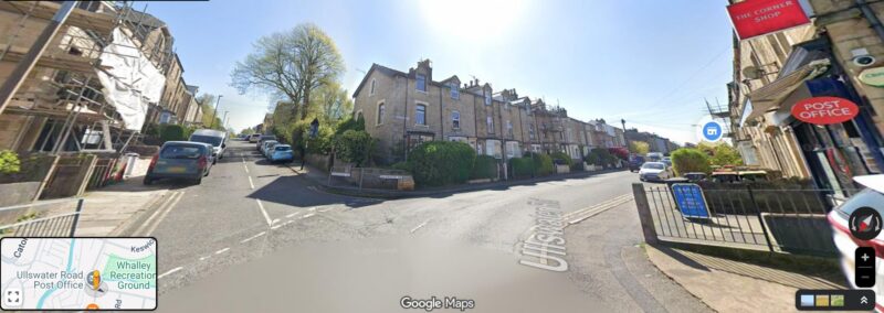 Intersection of Ullswater Road and Borrowdale Road, near the Post Office 