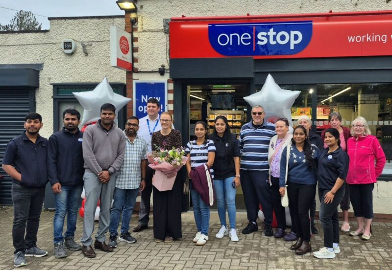 Cat Smith MP with the One Stop team in Bilsborrow